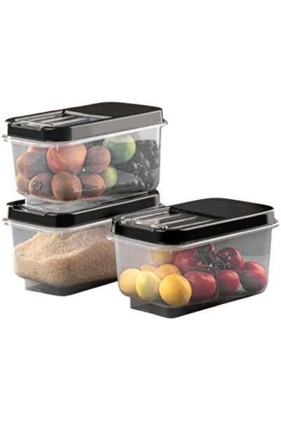 Generic Storage Container Set with Sliding Lids, 7.5L Clear Plastic Container...