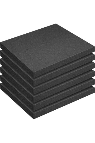 jaffiust 6 قطع من ألواح الفوم البولي يوريثان مقاس 16 × 12 × 1 بوصة قابلة للقط...