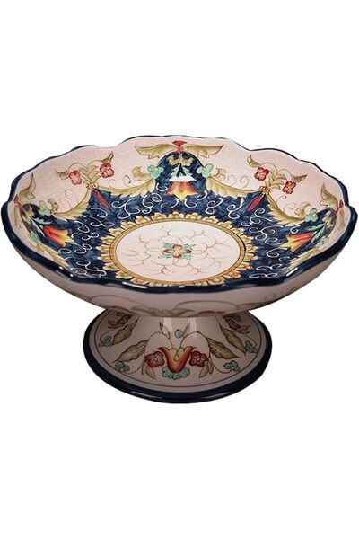 GENERAL Fruit Bowl Countertop Fruit Basket Classical Ceramic Fruit Bowl Livin...