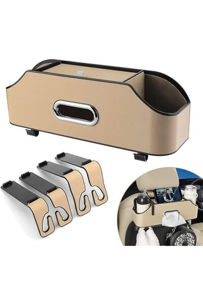 U-HOOME U HOOME Car Back Seat Organizer,Car Seat Back Tissue Box and Storage ...