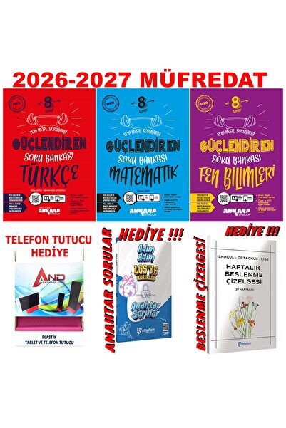Ankara Yayıncılık 2026-2027 MÜFREDAT 8.SINIF GÜÇLENDİREN SORU BANKASI TÜRKÇE-...