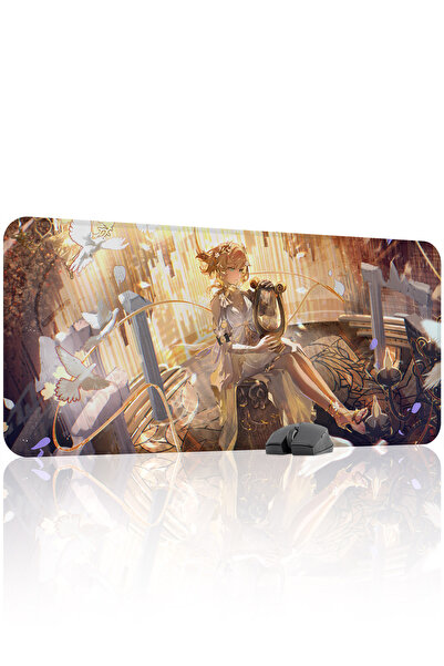 mousepad bastir Aglaea Honkai: Star Rail Anime V2 - 90x40 Геймърска подложка ...