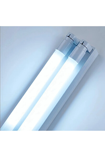 Generic Direct Wide Base with 2 Led Grow Lights 2X40W = 80W White Light 120cm