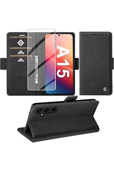 Giyer Mobile Phone Case for Samsung Galaxy A15 5G with Screen Protector, PU L...
