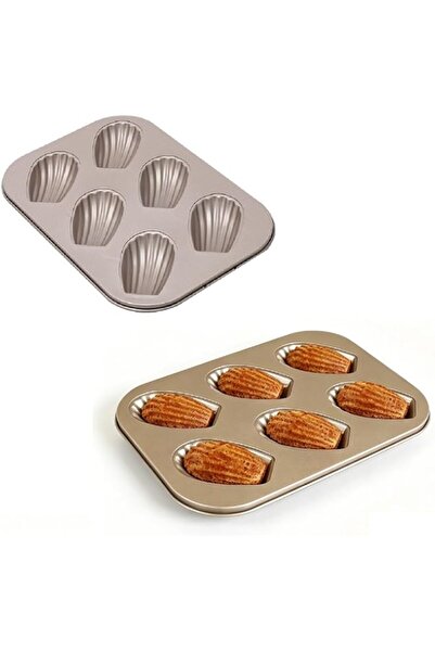 Generic EKIND 6 Shells Cake Pan Mold, Six Cavity Shell Baking Mold Non Stick ...
