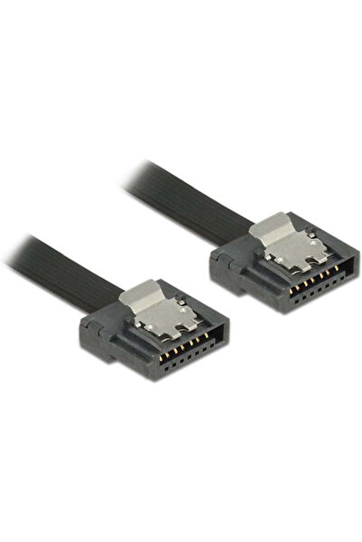 DELOCK 7-πιν SATA III - 7-πιν SATA III 30 εκ. Μαύρο 83840