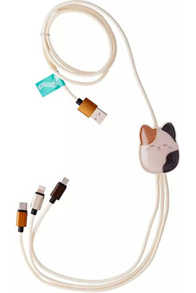 Lazerbuilt Πλεκτό καλώδιο USB σε micro USB / Type-C / Lightning 1.2μ 2Α Γκρι