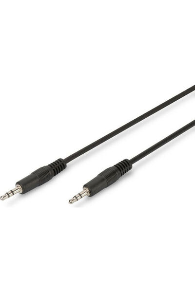 Digitus Καλώδιο Jack 3.5mm Αρσενικό - Jack 3.5mm Αρσενικό Μαύρο 2.5μ AK-51010...