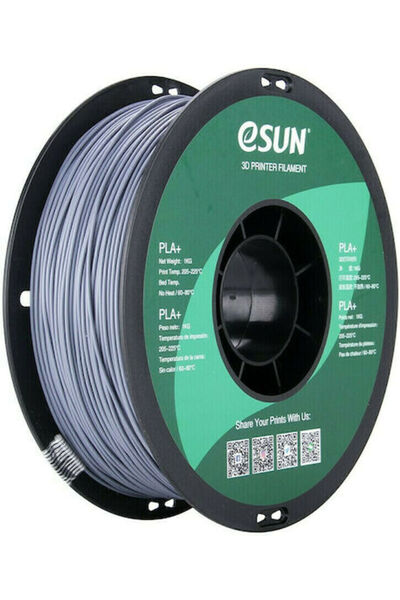 eSun PLA+ Νήμα Εκτυπωτή 3D 1.75mm Γκρι 1kg Κωδικός: PLA+P175H1