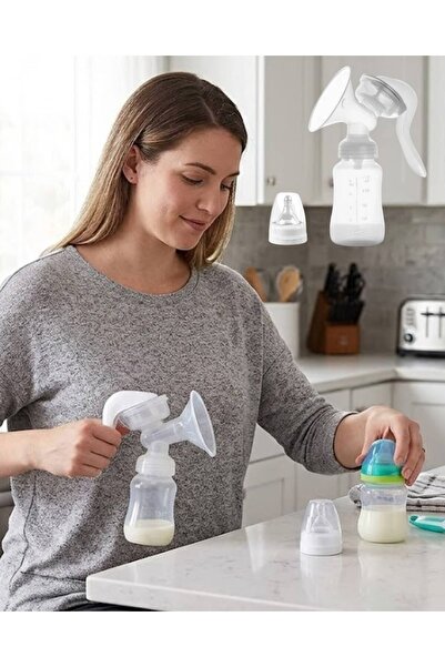 pınaxar Bpa-Free Manual Breast Pump Ergonomic with Bottle Head
