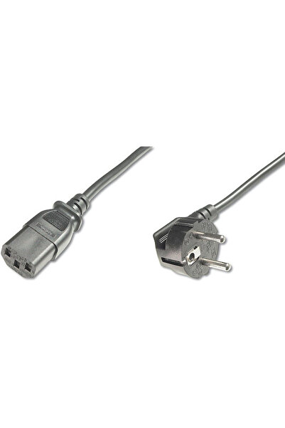 Digitus Καλώδιο Schuko - IEC C13 0.75μ Μαύρο (AK-440109-008-S)
