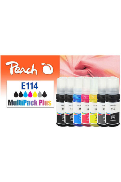 Peach Συμβατό Πακέτο Μελάνης για Εκτυπωτές Inkjet Epson 321707 70ml Μαύρο 1 τ...