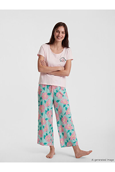 LC Waikiki I Beli Kordonlu Floral Women's Capri Pajama Bottom من Freezen Store