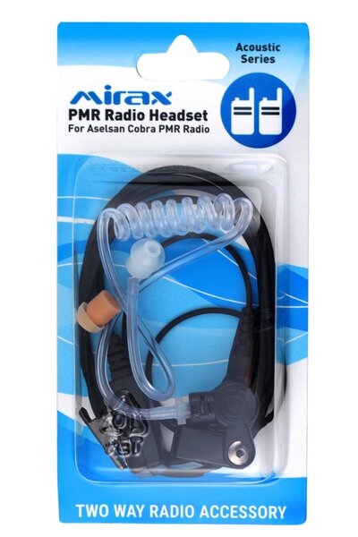 Mirax MT201-PC01 MT201-PC01 PMR Telsiz Kulaklığı Siyah