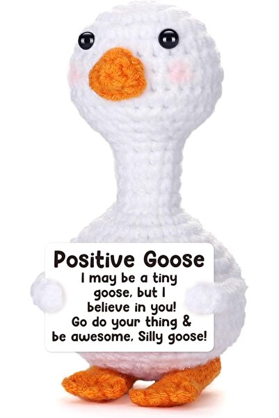 TERRIFI Positive Pocket Dinosaur Doll, Funny Emotional Support Knitted Dinosa...