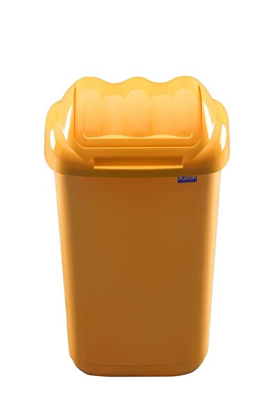 PLAFOR Plastic Bin With Hinged Lid, For Selective Recycling, Capacity 50L, Fa...
