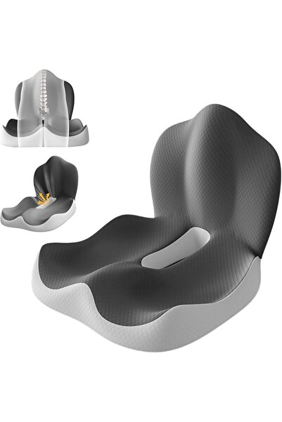 GENERAL Memory Foam Seat Cushion with Lumbar Support Pillow - Office Chair Cu...