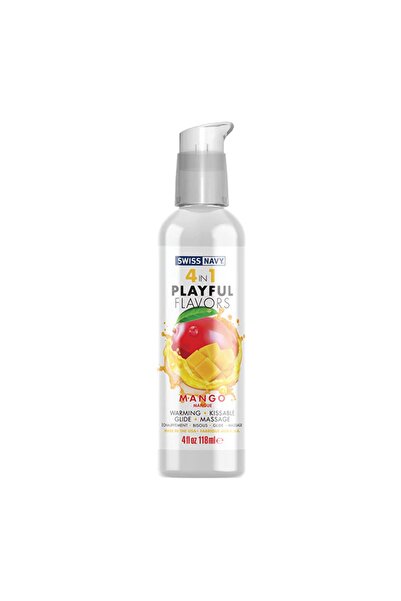 SWISS NAVY 4 In 1 Warming Pleasure Mango Flavored Water Based Personal Lubric...
