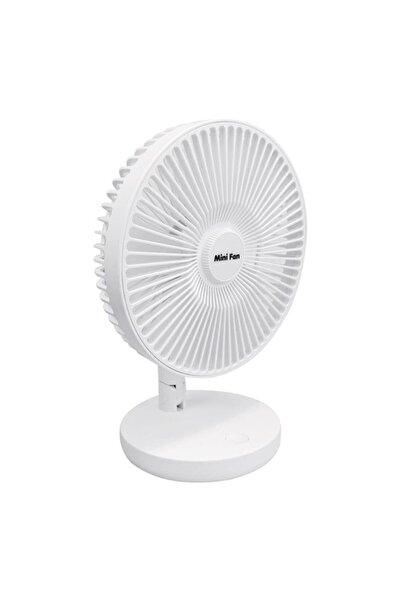 OEM Бял сгъваем вентилатор с 2 скорости USB 4W - Ø21см