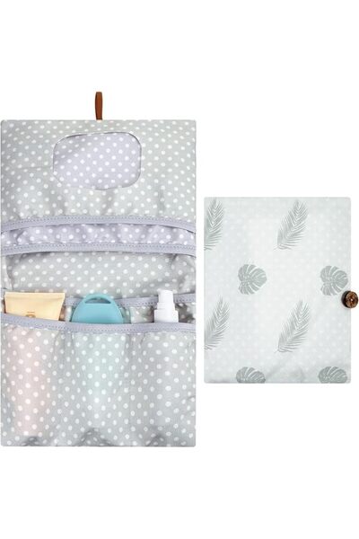 KASTWAVE Diaper Bag Organizer & Nappy Changing Mat, 2-in-1 | Portable Wet Wip...