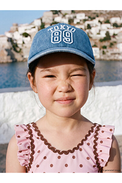 LC Waikiki Trendlucky Farkıyla Tokyo Embroidered Girl's Cap Hat