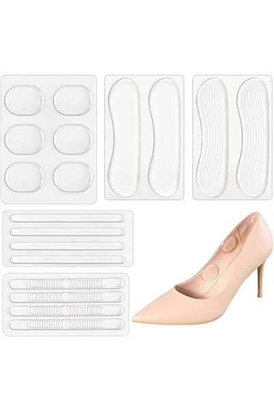 Goodern Silicone Heel Grips,5 Sheets Invisible Anti-Slip Insoles Liners Stick...
