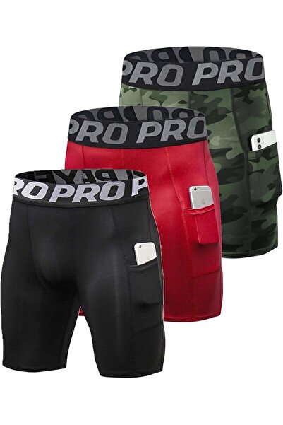 GENERAL Compression Shorts for Men 1 or 3 or 5Pack Sports Anti-Chafing Underw...