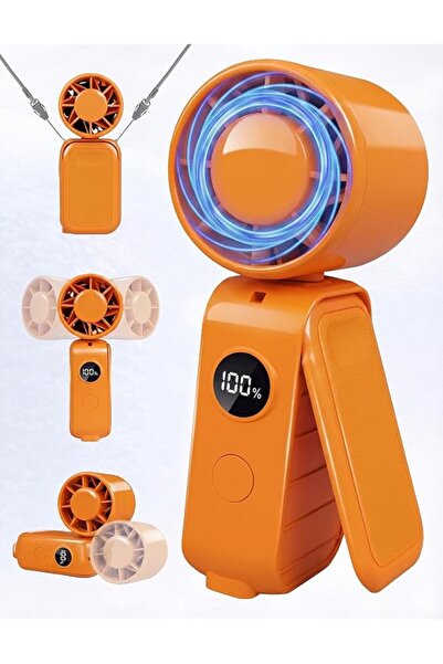 Xkimos Portable Handheld Turbo Fan[10H Max Cooling Time],5-Speed Clip on Fan ...