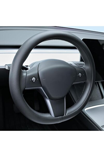 Generic Leather Steering Wheel Cover Non-Slip Breathable Steering Wheel Prote...