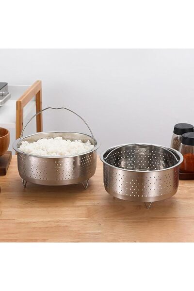 Yelajoy 22cm Stainless Steel Steamer Basket with Handle, Durable Food/Veggie ...