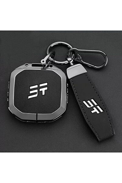 GENERAL for Jetour Leather Car Key Fob Cover Case: Fit for Jetour Freedom Tra...