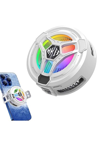 FDTY Semiconductor Phone Cooler with RGB Light, Magnetic & Clip-On Cooling Fa...