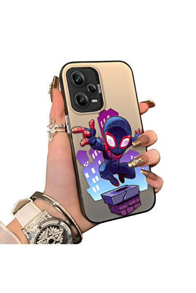 Hontinga Redmi Note 12 Pro 5G Uyumlu Silikon Kenar Sert Arka Kılıf Couple Tel...