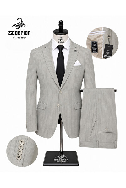 Plus Scorpion Costum bărbătesc premium din două piese, stil clasic italian, s...