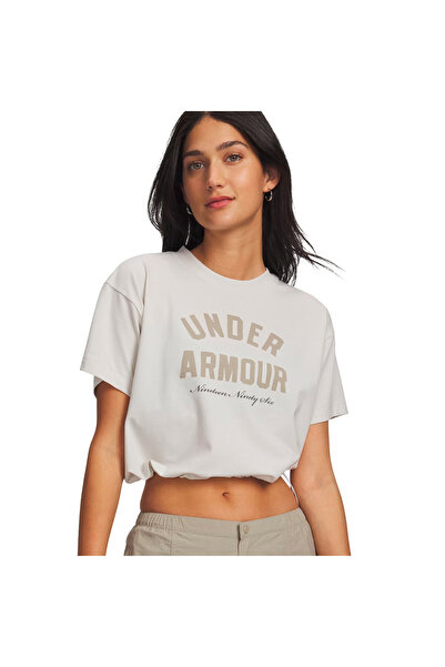 Under Armour Μπλουζάκι BUNGEE HEM 6010950-110 Εκρού Μ