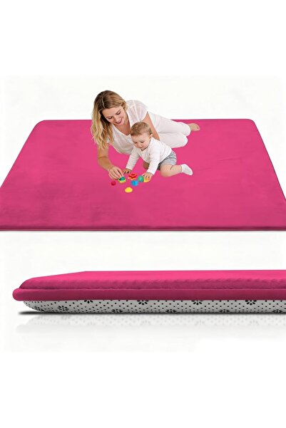 GENERAL Large Nursery Carpets 160 x 200 cm Brown Memory Foam Play Mat for Bab...