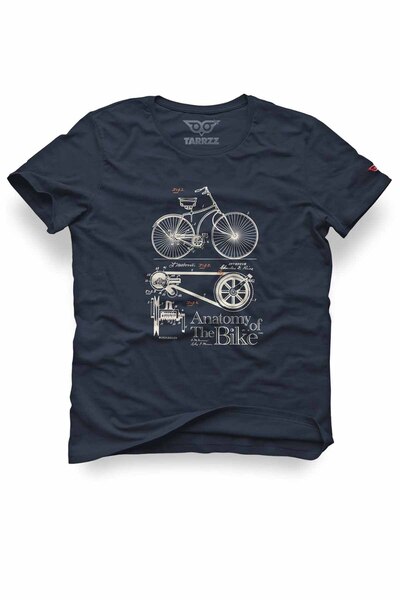 Tarrzzcom Unisex 100% Cotton Regular Fit Bicycle Printed T-Shirt - Cyclist De...