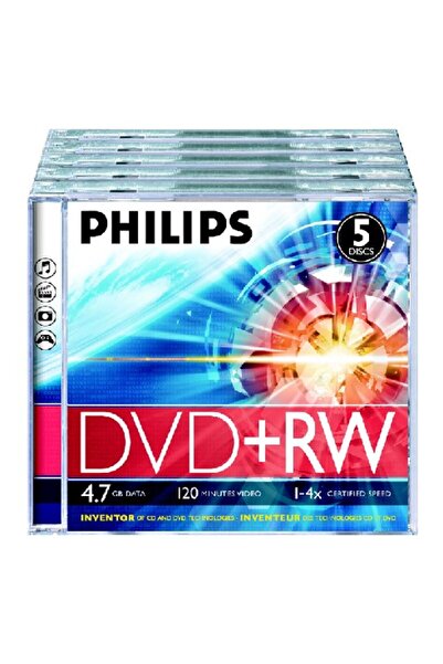 Philips Dvd+Rw 4.7Gb, Jewelcase, 4X, medii stocare