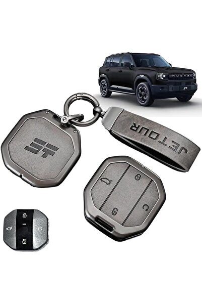 sheful Alloy Key Cover for Jetour T1&T2 2025 | Durable Anti-Fall & Wear-Resis...