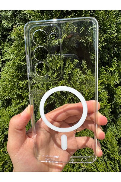 Deppo Trend Oppo A5 Uyumlu Kılıf İnce Sert Sararmaz Magsafe Kamera Korumalı Koruyucu Dayanıklı Transparan Arka Kapak