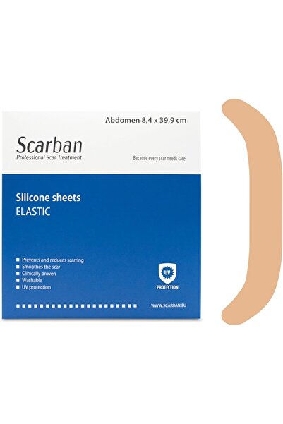 SCARBAN ملاءة مرنة للبطن مقاس 40×4.5 سم