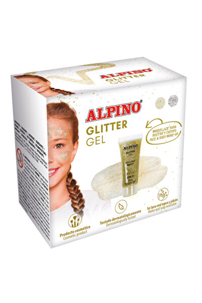 Alpıno Tekutý make-up, 14 ml, třpytivý - Zlatavý