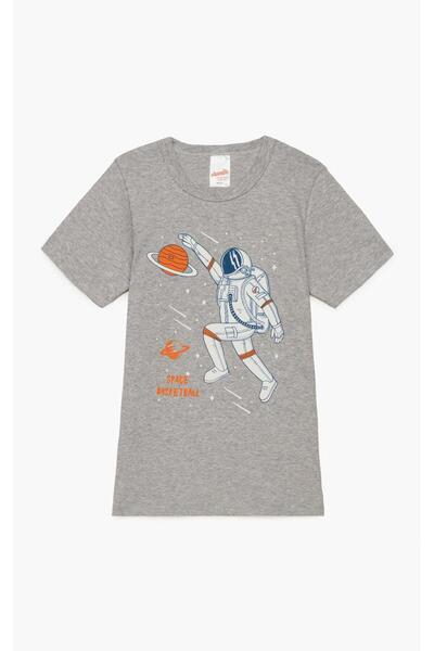 Minerva Φανέλα κοντομάνικη "Space basketball" μελανζέ