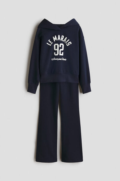 H&M Kapüşonlu Üst ve Jogger Pantolon İçeren 2'li Set