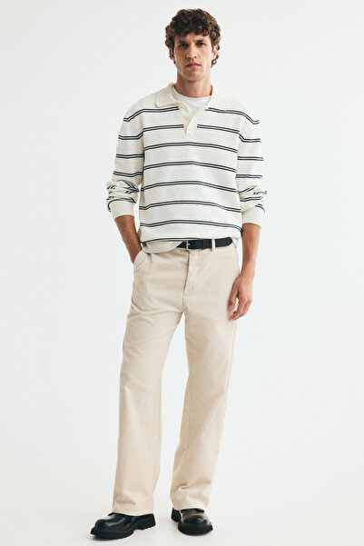 H&M Fitilli Kadife Pantolon Relaxed Fit