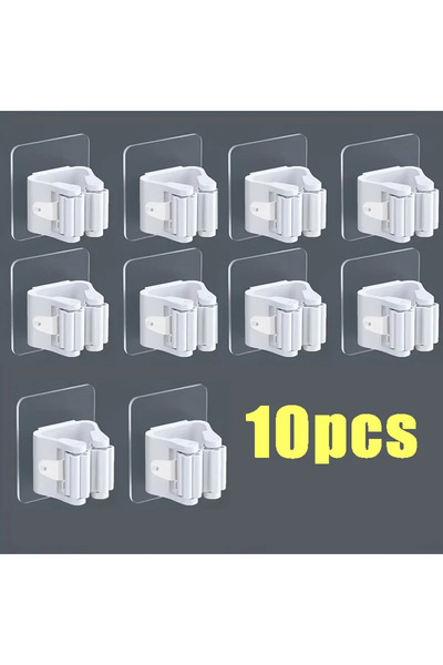 Choice5 10pcs- White Home Storage Rack Wall Hanging Shelf Bathroom Shower Hol...