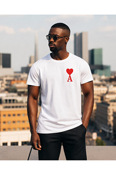Guato Letter a Printed White Tshirt