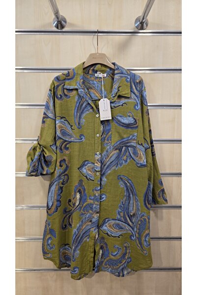 Park Moda Tunic Shirt 100% Cotton Shawl Pattern