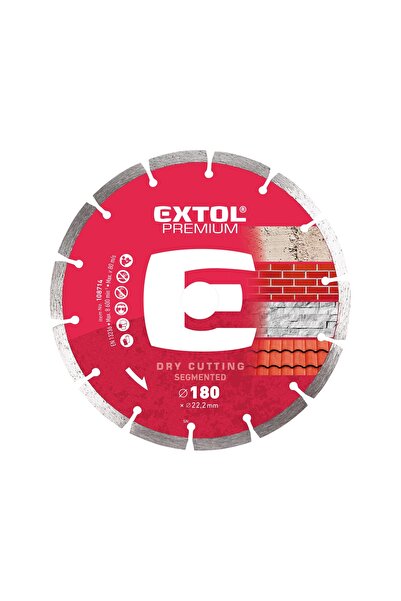 Extol Premium Segmented diamond disc, EXTOL PREMIUM, 180x22.2mm, 8600rpm, 108714