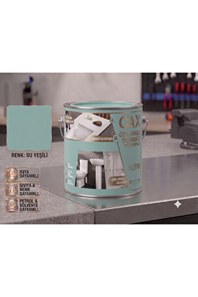 caxcolors CAX Dayanıklı Özel Yüzey Boyası 1 L - Su , Nem ve Isı Dayanımlı Fay...